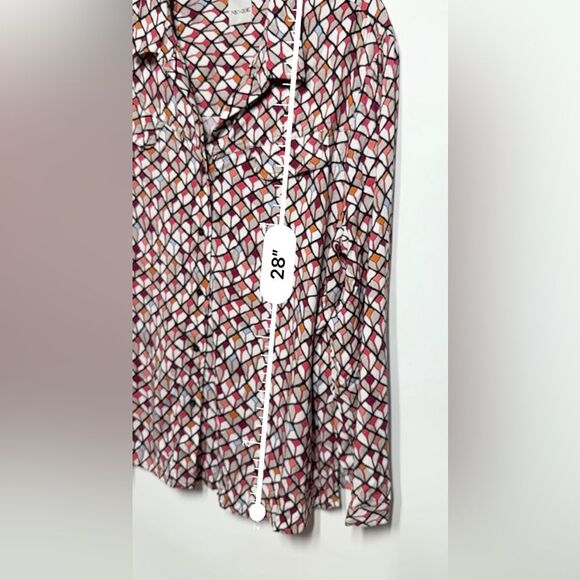 NIC+ZOE Scarf Print Live In Shirt XXL - Picture 6 of 13